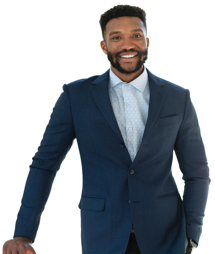 Cut out of young businessman